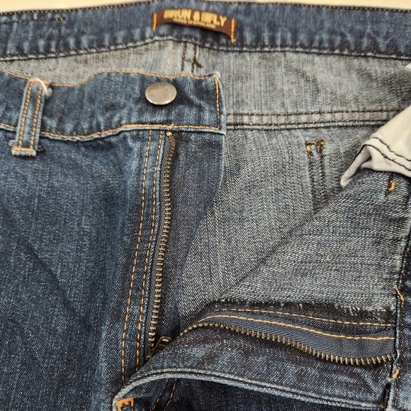 Run & Fly Jeans Woman's 38S W38 L27 Dark Blue Bell Bottom Super Flare Ma… - Picture 5 of 13